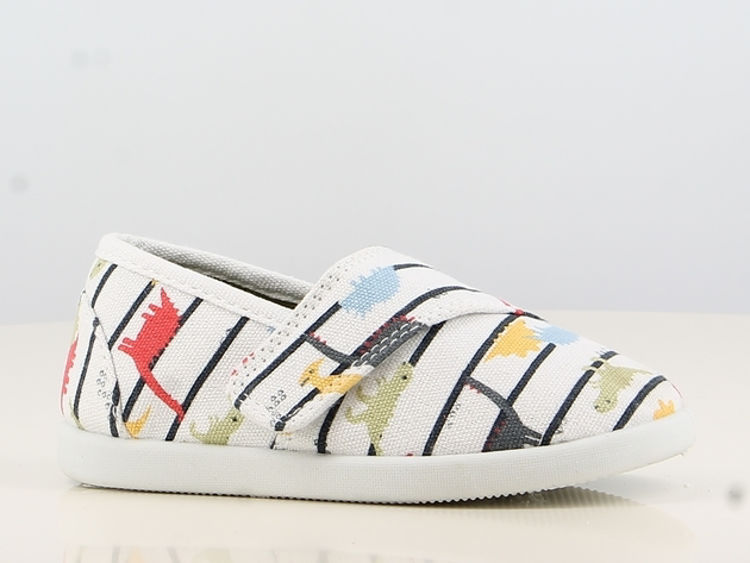 Picture of B269663 UNISEX PATTERENED  SLIPON SHOES WITH VELCRO